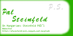 pal steinfeld business card